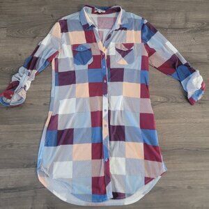 Women's plaid tunic size L by White Mark